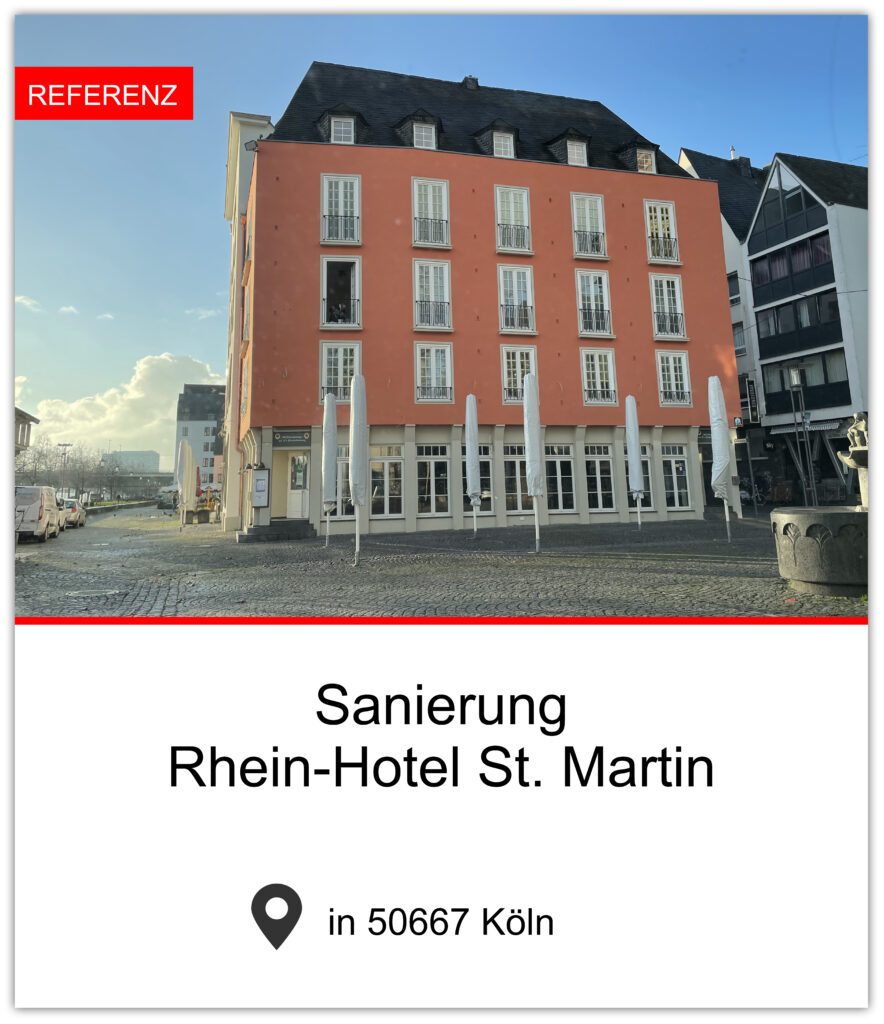 Sanierung des Rhein-Hotels Sankt Martin in Köln von Oepen und Dormagen
